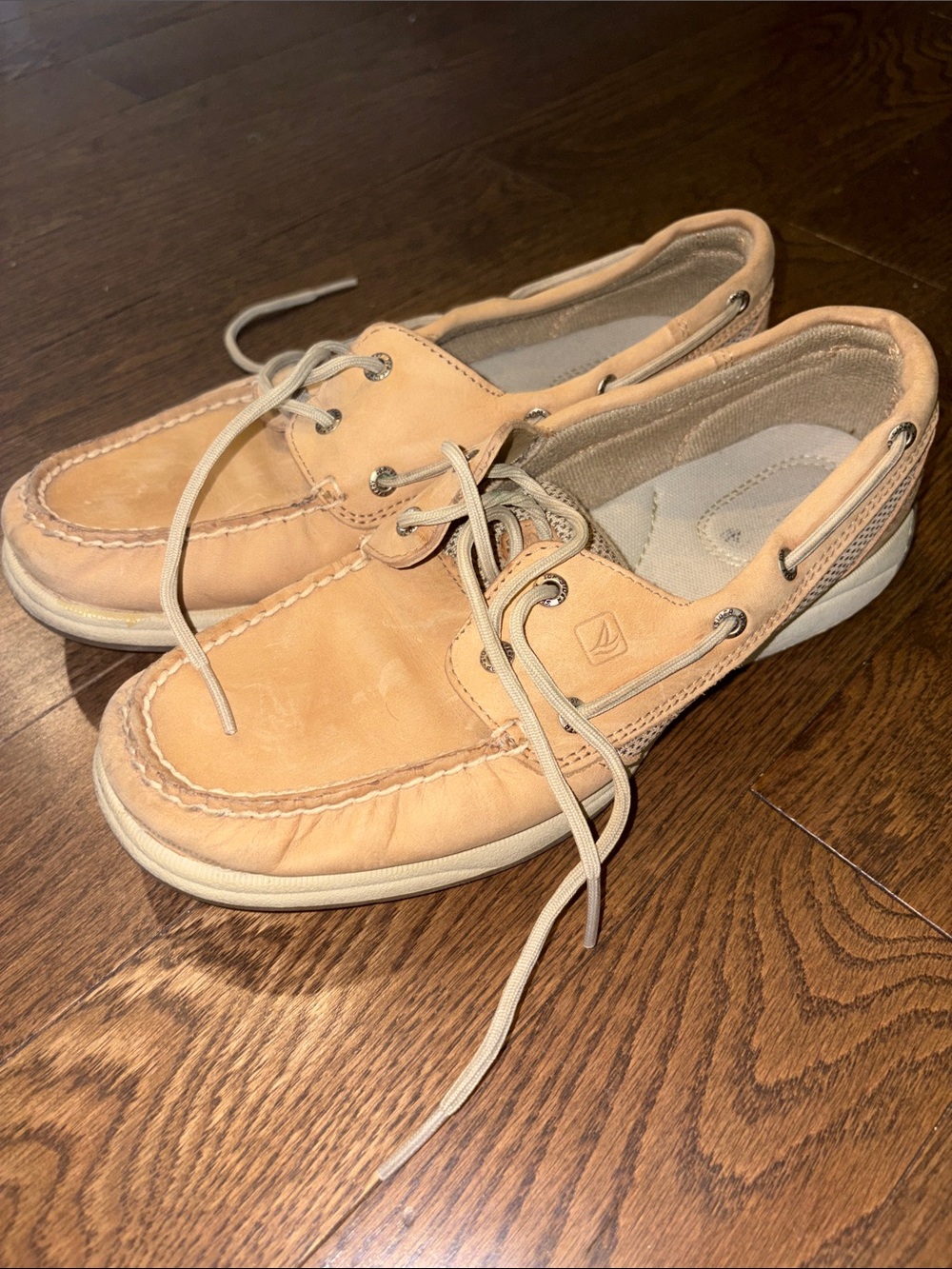 Sperry Tan Leather Boat Loafers